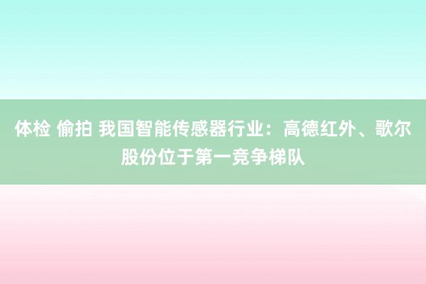 体检 偷拍 我国智能传感器行业：高德红外、歌尔股份位于第一竞争梯队