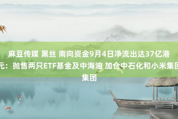 麻豆传媒 黑丝 南向资金9月4日净流出达37亿港元：抛售两只ETF基金及中海油 加仓中石化和小米集团