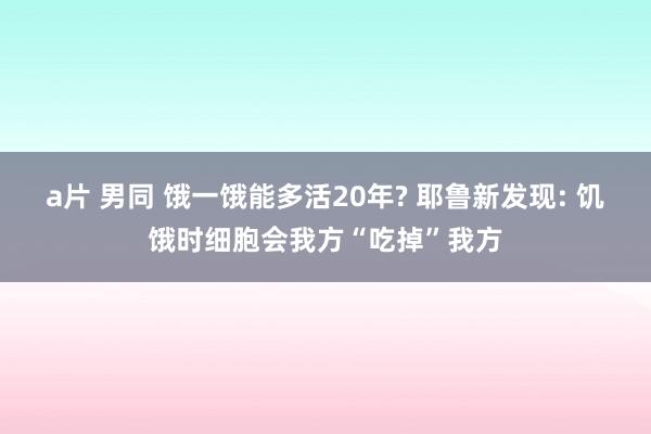 a片 男同 饿一饿能多活20年? 耶鲁新发现: 饥饿时细胞会我方“吃掉”我方