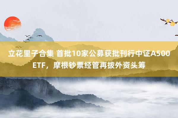 立花里子合集 首批10家公募获批刊行中证A500ETF，摩根钞票经管再拔外资头筹