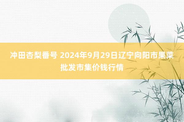 冲田杏梨番号 2024年9月29日辽宁向阳市果菜批发市集价钱行情