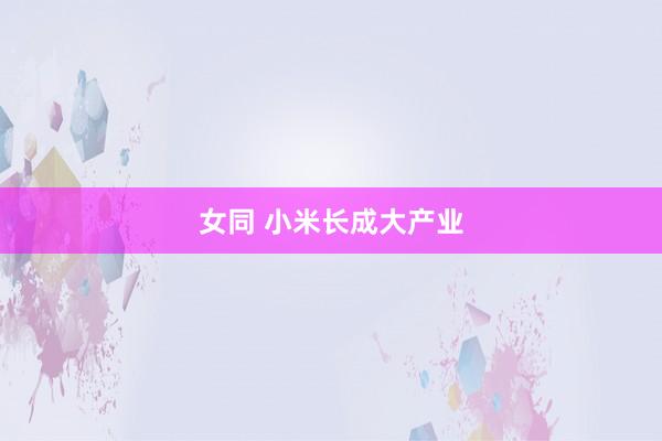 女同 小米长成大产业