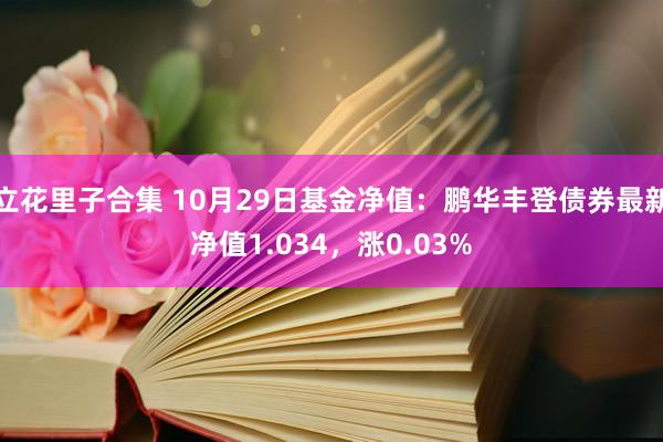 立花里子合集 10月29日基金净值：鹏华丰登债券最新净值1.034，涨0.03%