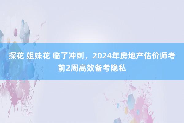 探花 姐妹花 临了冲刺，2024年房地产估价师考前2周高效备考隐私