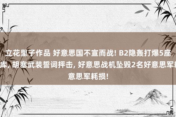 立花里子作品 好意思国不宣而战! B2隐轰打爆5座弹药库， 胡塞武装誓词抨击， 好意思战机坠毁2名好意思军耗损!