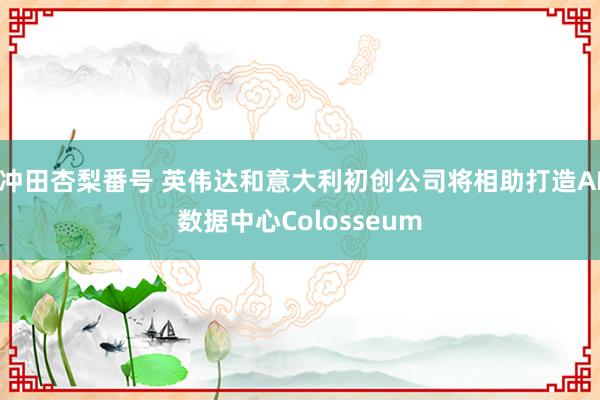 冲田杏梨番号 英伟达和意大利初创公司将相助打造AI数据中心Colosseum