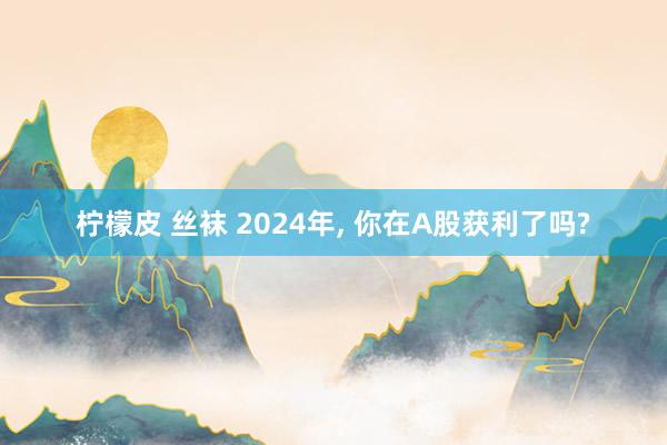 柠檬皮 丝袜 2024年， 你在A股获利了吗?