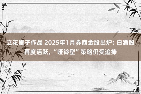 立花里子作品 2025年1月券商金股出炉: 白酒股再度活跃， “哑铃型”策略仍受追捧