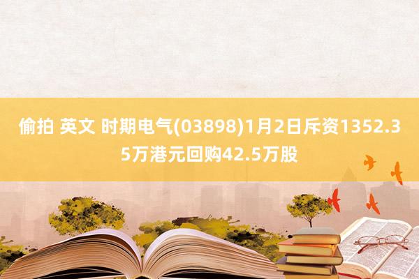 偷拍 英文 时期电气(03898)1月2日斥资1352.35万港元回购42.5万股