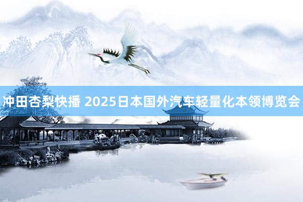 冲田杏梨快播 2025日本国外汽车轻量化本领博览会