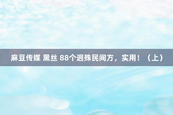 麻豆传媒 黑丝 88个迥殊民间方，实用！（上）